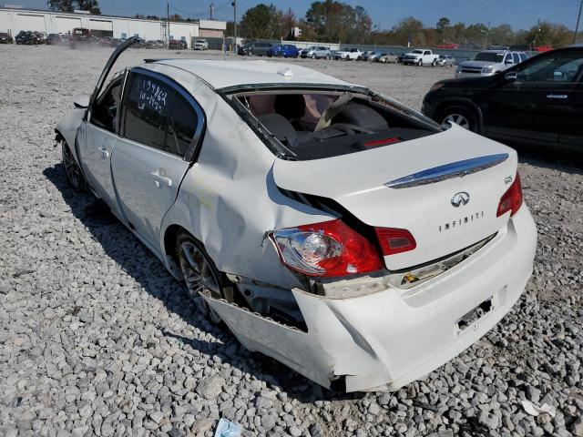 Photo 3 from auction – 2011 INFINITI G25 BASE with VIN JN1DV6AP7BM830345