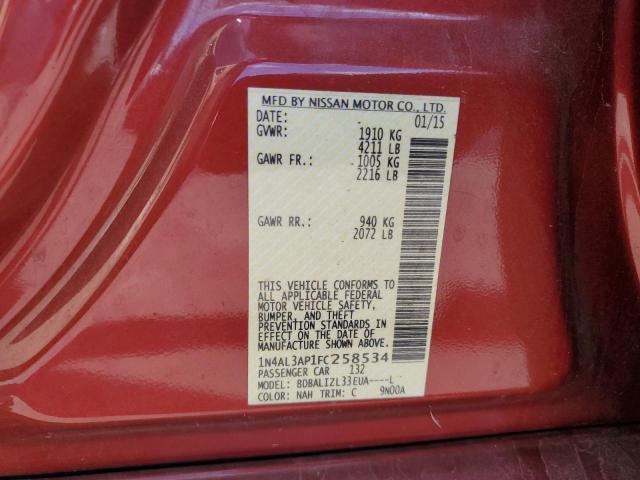 Photo 10 from auction – 2015 NISSAN ALTIMA 2.5 with VIN 1N4AL3AP1FC258534