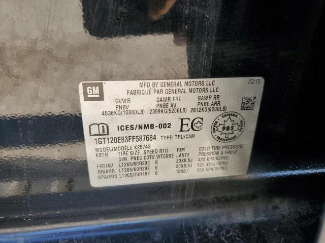 Photo 10 from auction – 2015 GMC SIERRA K25 with VIN 1GT120E83FF587684