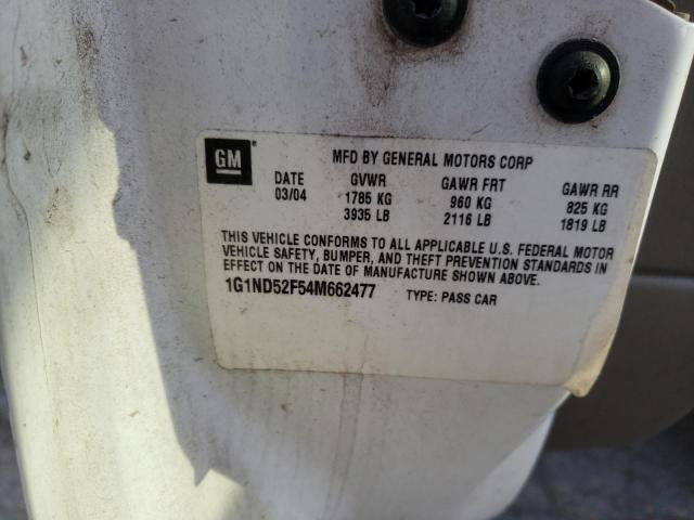 Photo 10 from auction – 2004 CHEVROLET CLASSIC with VIN 1G1ND52F54M662477