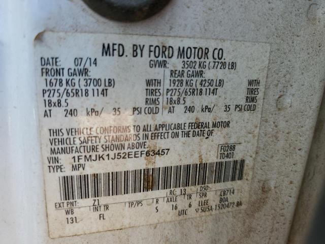 Photo 10 from auction – 2014 FORD EXPEDITION with VIN 1FMJK1J52EEF63457