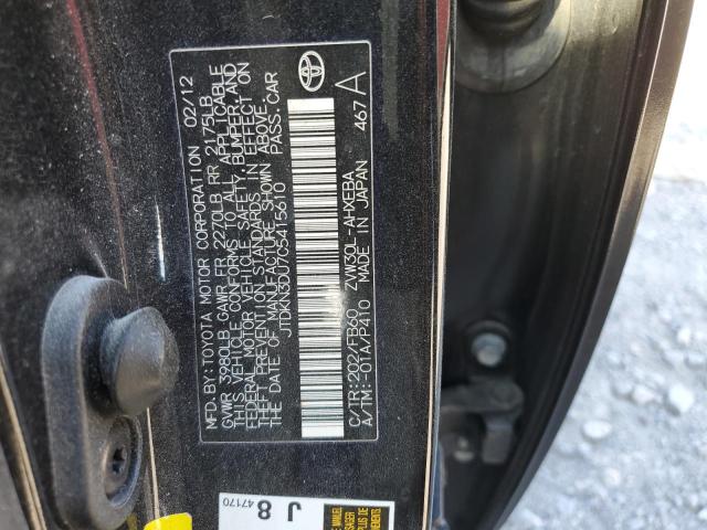 Photo 10 from auction – 2012 TOYOTA PRIUS with VIN JTDKN3DU7C5415610