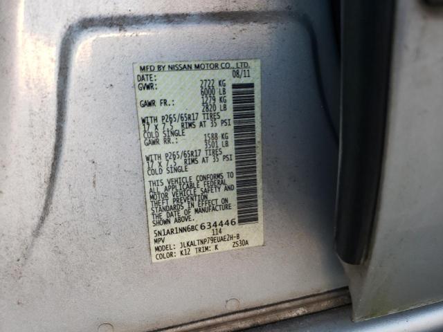 Photo 10 from auction – 2011 NISSAN PATHFINDER with VIN 5N1AR1NN6BC634446