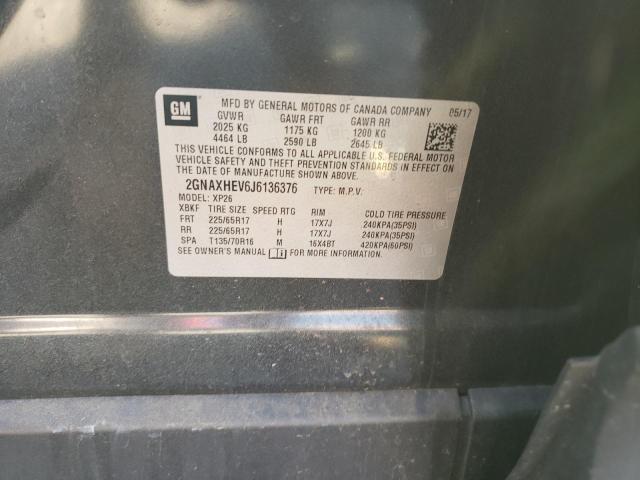 Photo 10 from auction – 2018 CHEVROLET EQUINOX LS with VIN 2GNAXHEV6J6136376
