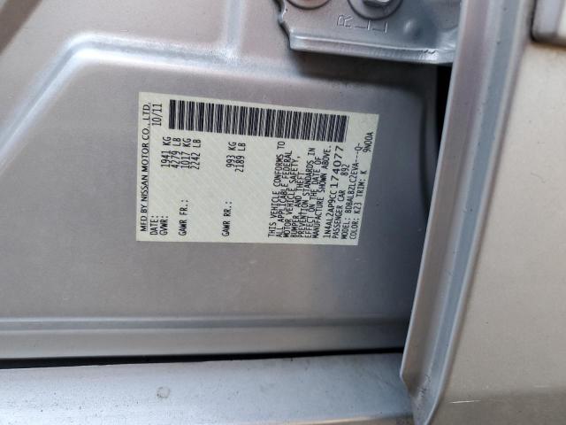 Photo 10 from auction – 2012 NISSAN ALTIMA BAS with VIN 1N4AL2AP9CC174077