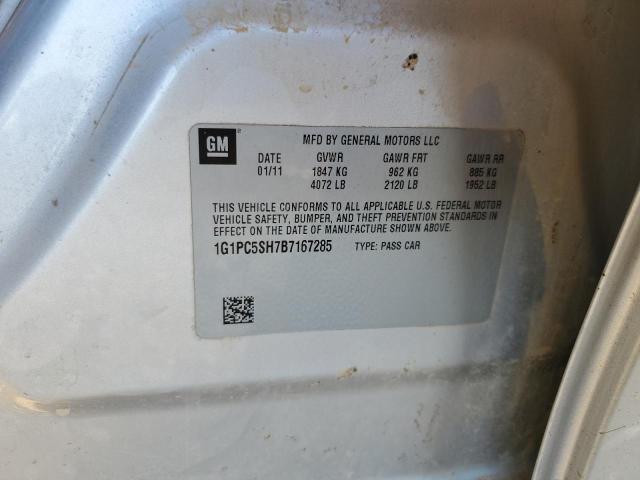 Photo 10 from auction – 2011 CHEVROLET CRUZE LS with VIN 1G1PC5SH7B7167285