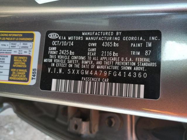 Photo 10 from auction – 2015 KIA OPTIMA LX with VIN 5XXGM4A79FG414360