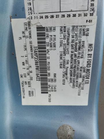 Photo 10 from auction – 2009 FORD FOCUS SE with VIN 1FAHP35N69W116422