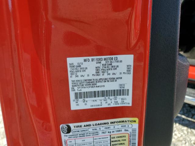 Photo 10 from auction – 2014 FORD F150 SUPER with VIN 1FTFW1CF0EFA41215