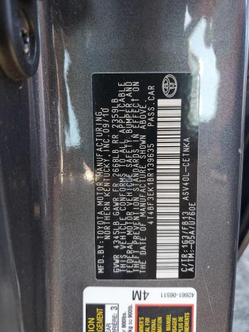 Photo 10 from auction – 2011 TOYOTA CAMRY BASE with VIN 4T4BF3EK1BR139635