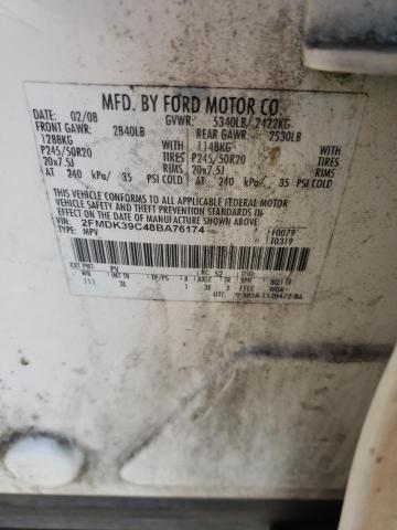 Photo 10 from auction – 2008 FORD EDGE LIMIT with VIN 2FMDK39C48BA76174