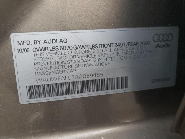 Photo 10 from auction – 2010 AUDI A4 PREMIUM with VIN WAUWFAFL7AA069485