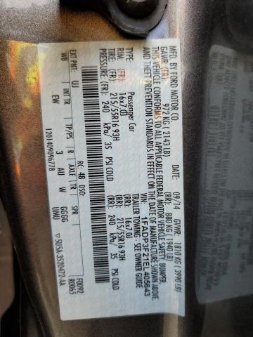 Photo 10 from auction – 2014 FORD FOCUS SE with VIN 1FADP3F21EL405643