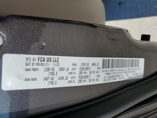 Photo 10 from auction – 2015 DODGE GRAND CARA with VIN 2C4RDGBG6FR687398