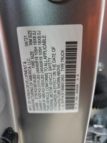 Photo 10 from auction – 2021 HONDA RIDGELINE with VIN 5FPYK3F18MB012653