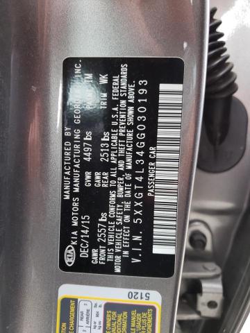 Photo 10 from auction – 2016 KIA OPTIMA LX with VIN 5XXGT4L34GG030193