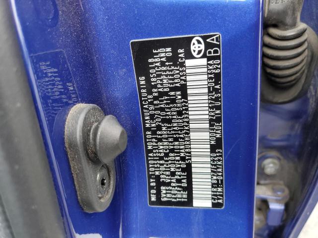 Photo 10 from auction – 2019 TOYOTA COROLLA L with VIN 5YFBURHE7KP892127