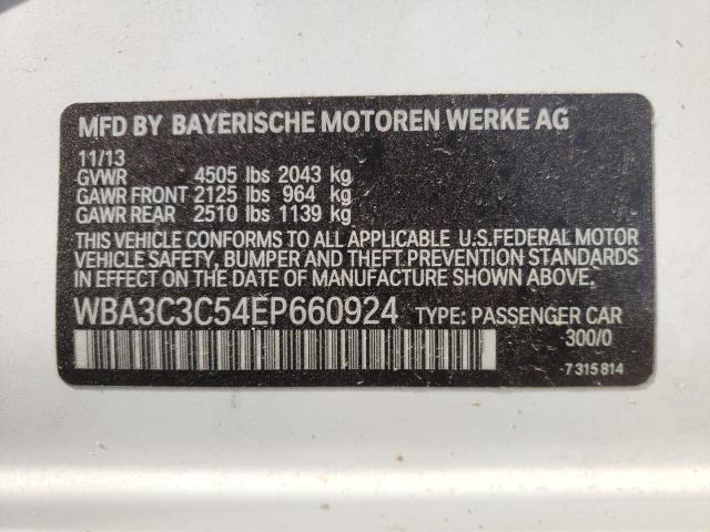 Photo 10 from auction – 2014 BMW 320 I XDRI with VIN WBA3C3C54EP660924