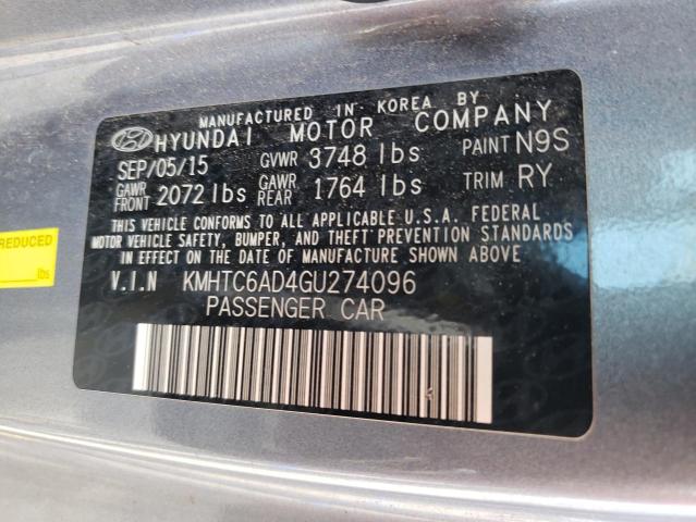 Photo 10 from auction – 2016 HYUNDAI VELOSTER with VIN KMHTC6AD4GU274096