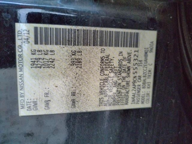 Photo 10 from auction – 2012 NISSAN ALTIMA BAS with VIN 1N4AL2AP9CN555321