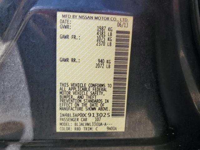 Photo 10 from auction – 2013 NISSAN ALTIMA 3.5 with VIN 1N4BL3AP0DC913025