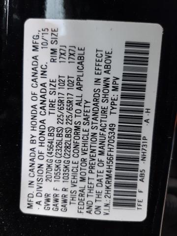 Photo 10 from auction – 2015 HONDA CR-V EX with VIN 2HKRM4H56FH705349