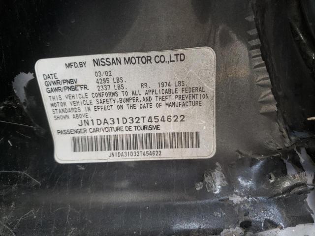 Photo 10 from auction – 2002 NISSAN MAXIMA with VIN JN1DA31D32T454622