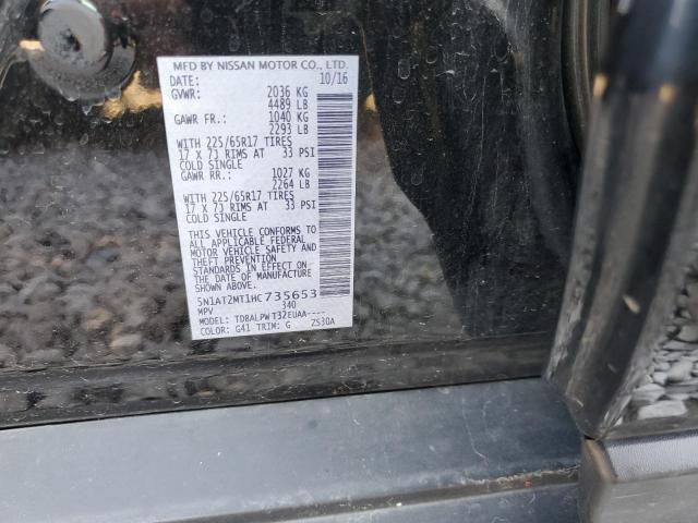 Photo 10 from auction – 2017 NISSAN ROGUE S with VIN 5N1AT2MT1HC735653