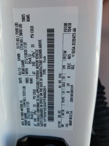 Photo 10 from auction – 2015 FORD F150 SUPER with VIN 1FTEW1EGXFFB68251