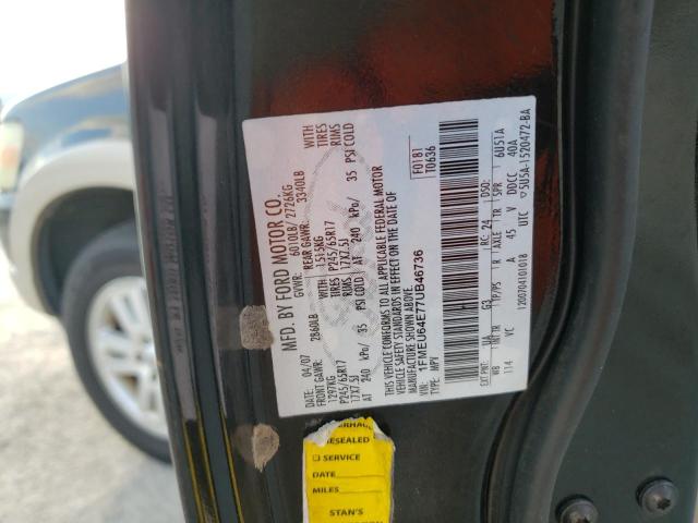 Photo 10 from auction – 2007 FORD EXPLORER E with VIN 1FMEU64E77UB46736