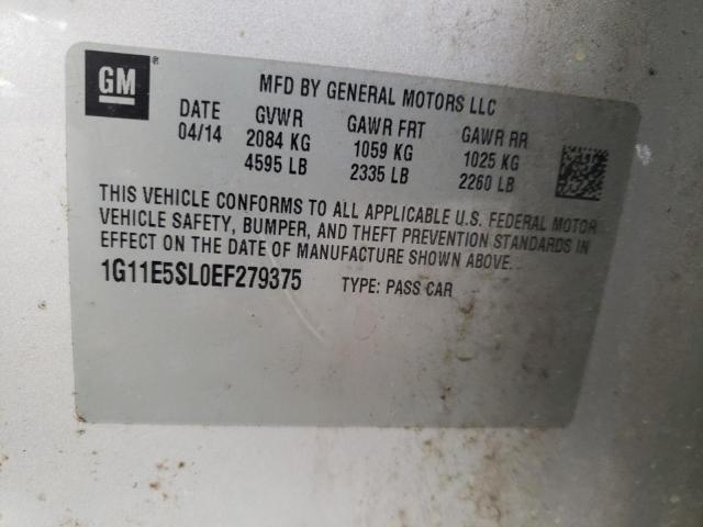 Photo 10 from auction – 2014 CHEVROLET MALIBU 2LT with VIN 1G11E5SL0EF279375