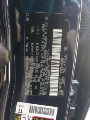 Photo 10 from auction – 2021 TOYOTA HIGHLANDER with VIN 5TDGZRAH3MS083326