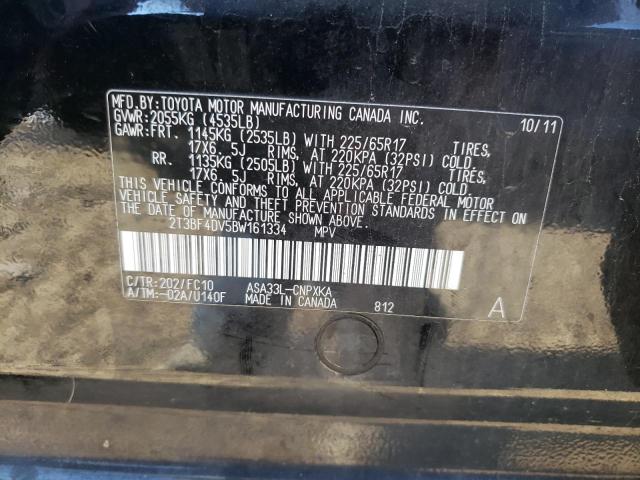 Photo 10 from auction – 2011 TOYOTA RAV4 with VIN 2T3BF4DV5BW161334