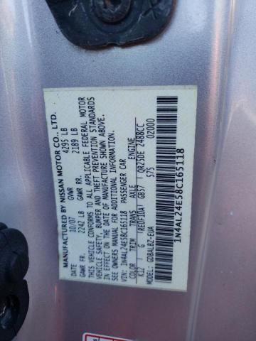 Photo 10 from auction – 2008 NISSAN ALTIMA 2.5 with VIN 1N4AL24E58C165118