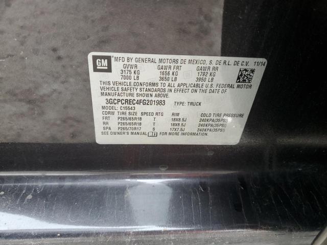 Photo 10 from auction – 2015 CHEVROLET SILVERADO with VIN 3GCPCREC4FG201983
