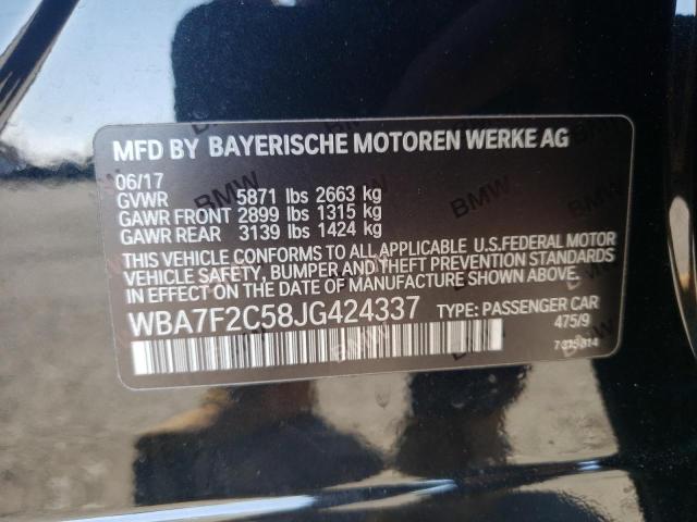 Photo 10 from auction – 2018 BMW ALPINA B7 with VIN WBA7F2C58JG424337