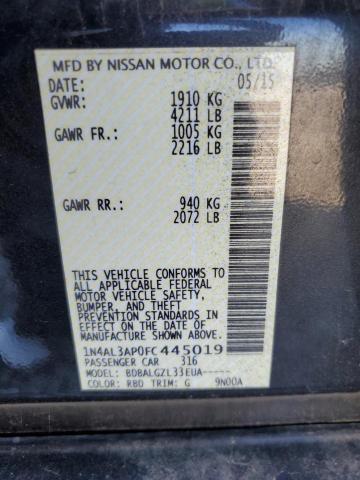 Photo 10 from auction – 2015 NISSAN ALTIMA 2.5 with VIN 1N4AL3AP0FC445019