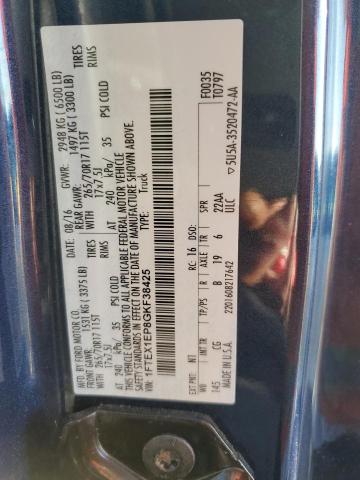 Photo 10 from auction – 2016 FORD F150 SUPER with VIN 1FTEX1EP8GKF38425