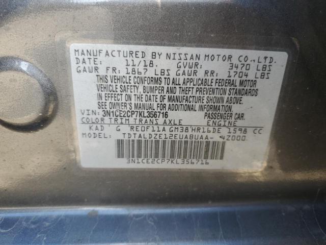 Photo 10 from auction – 2019 NISSAN VERSA NOTE with VIN 3N1CE2CP7KL356716