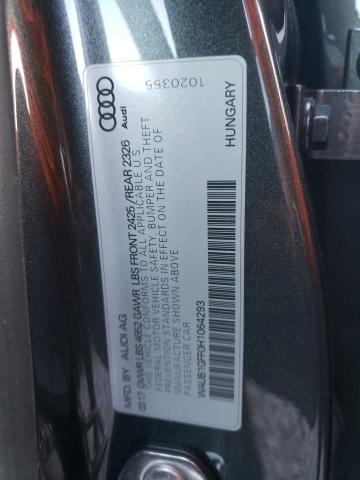 Photo 10 from auction – 2017 AUDI S3 PREMIUM with VIN WAUB1GFF0H1064293