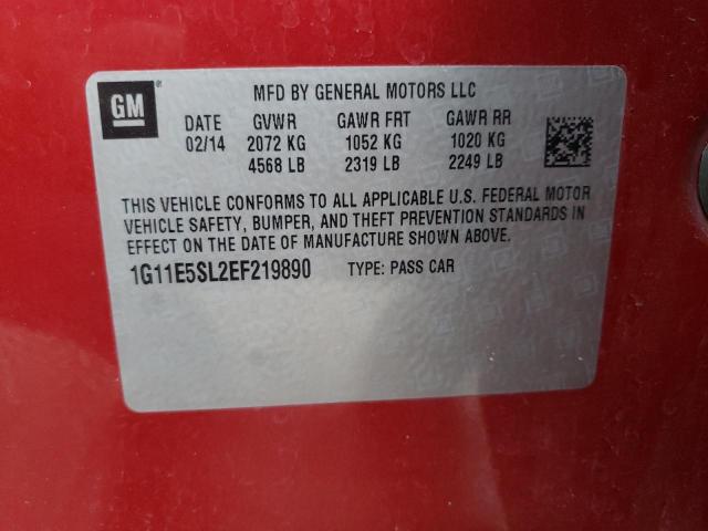 Photo 10 from auction – 2014 CHEVROLET MALIBU 2LT with VIN 1G11E5SL2EF219890