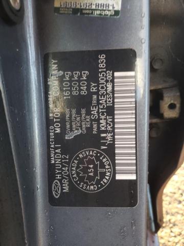 Photo 10 from auction – 2012 HYUNDAI ACCENT GLS with VIN KMHCT5AE3CU051836