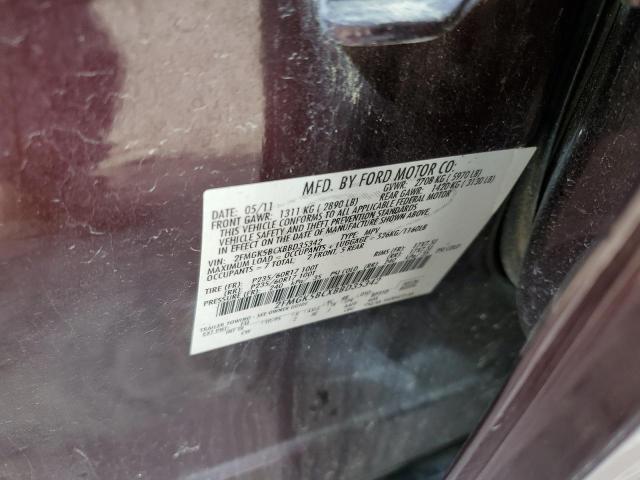 Photo 10 from auction – 2011 FORD FLEX SE with VIN 2FMGK5BCXBBD35342