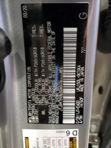 Photo 10 from auction – 2020 LEXUS GX 460 PRE with VIN JTJAM7BX8L5260176
