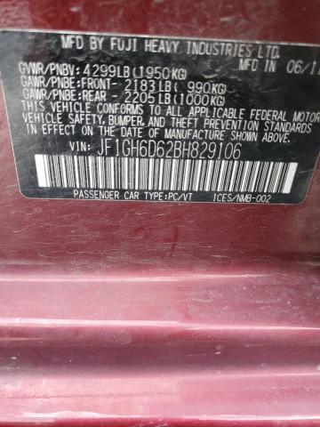 Photo 10 from auction – 2011 SUBARU IMPREZA OU with VIN JF1GH6D62BH829106