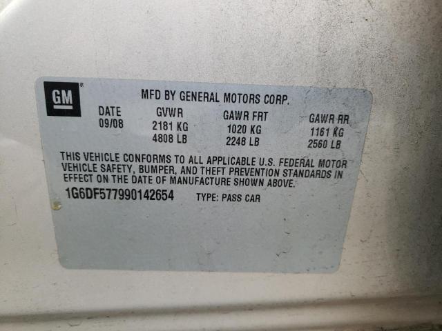 Photo 10 from auction – 2009 CADILLAC CTS with VIN 1G6DF577990142654