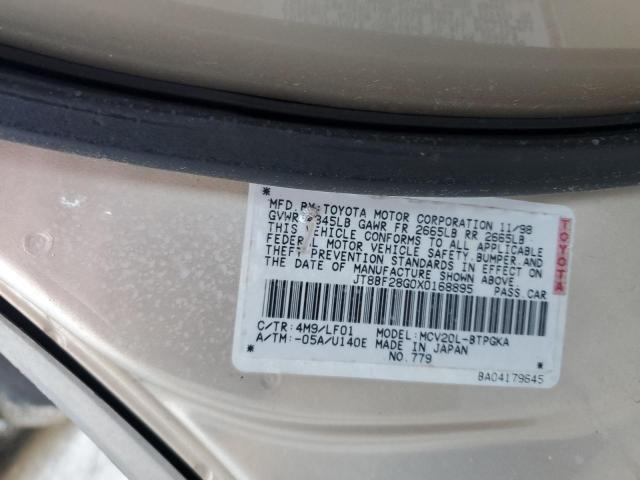 Photo 10 from auction – 1999 LEXUS ES 300 with VIN JT8BF28G0X0168895