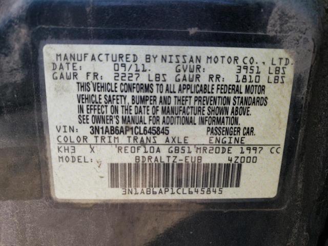 Photo 10 from auction – 2012 NISSAN SENTRA 2.0 with VIN 3N1AB6AP1CL645845