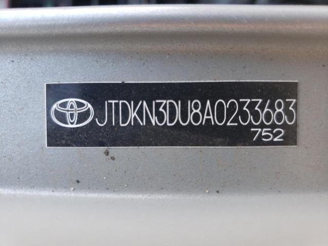 Photo 10 from auction – 2010 TOYOTA PRIUS with VIN JTDKN3DU8A0233683