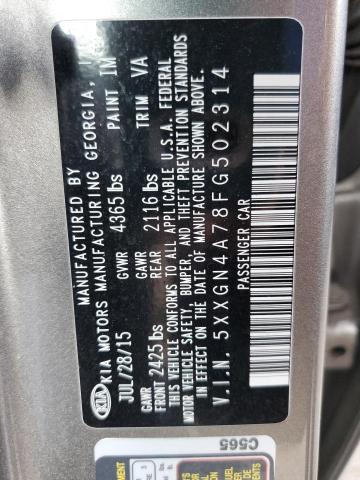 Photo 10 from auction – 2015 KIA OPTIMA EX with VIN 5XXGN4A78FG502314